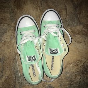 Mint green Converse